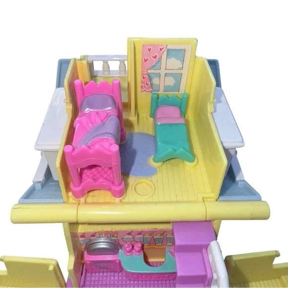 1995 Polly Pocket Pop-Up Party Play House Clubhouse ONLY Bluebird Toys 3 Stories - Picture 6 of 15